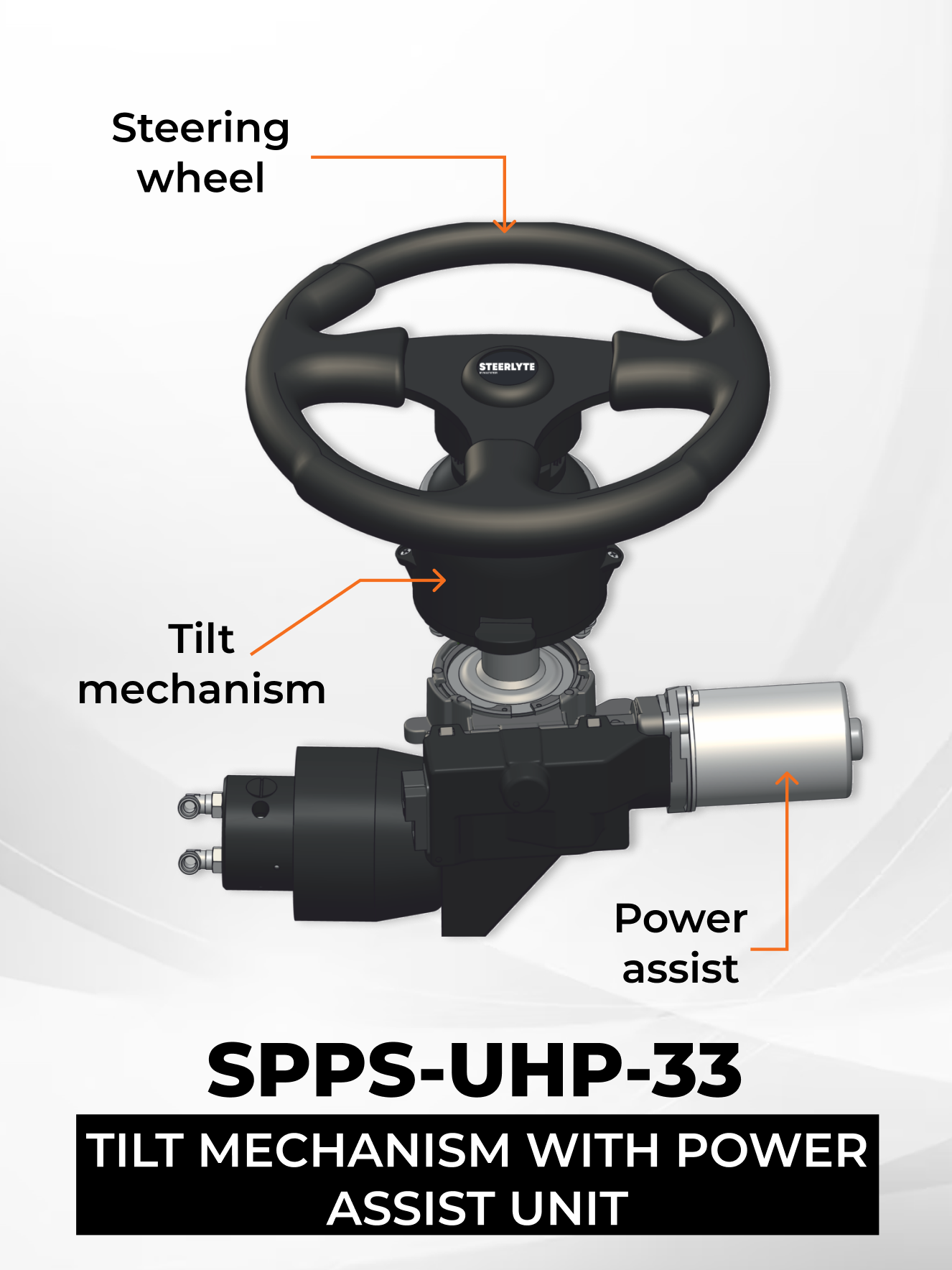 Power steering system single engine 350 HP SPPSU33350