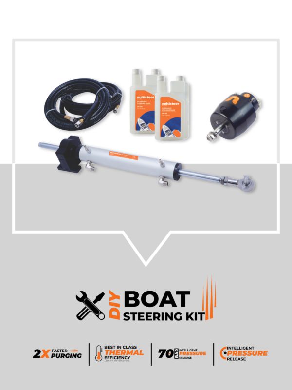 Aluminum - Hydraulic Steering Kit - Multisteer