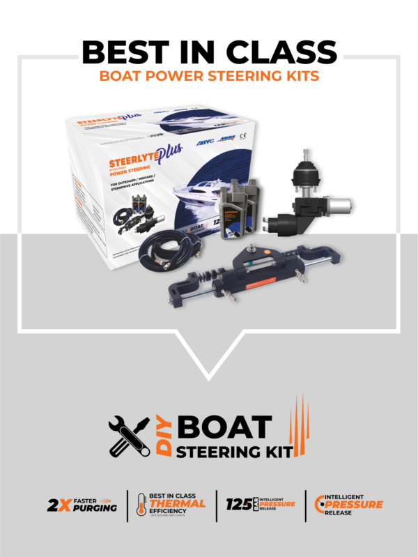 POWER STEERING SYSTEM FOR SINGLE OUTBOARD POWER STEERING KIT SPPS