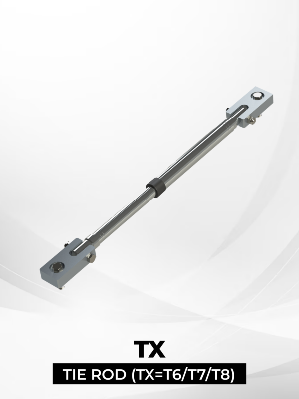 Tie rod for boats installed with dual/triple/quad/penta outboards